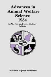 Tapa de Advances in animal welfare science 1984