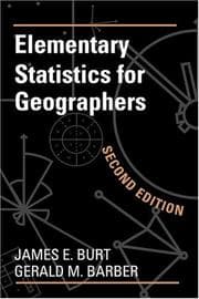 Tapa de Elementary Statistics for Geographers, Second Edition
