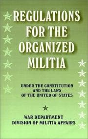 Tapa de Regulatiions for the Organized Militia