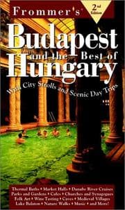 Tapa de Frommer's Budapest and the Best of Hungary