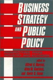 Tapa de Business strategy and public policy