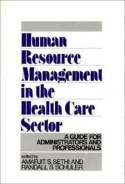 Tapa de Human resource management in the health care sector