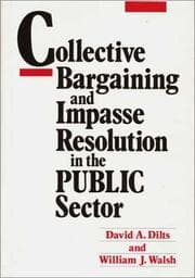 Tapa de Collective bargaining and impasse resolution in the public sector