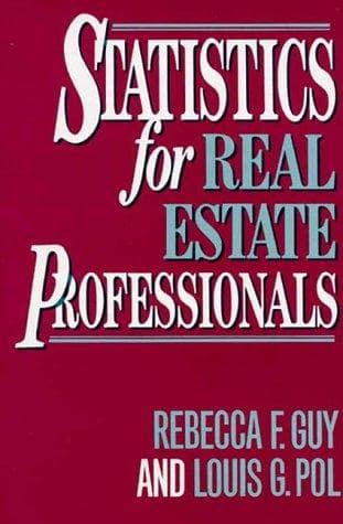 Tapa de Statistics for real estate professionals