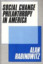 Tapa de Social change philanthropy in America