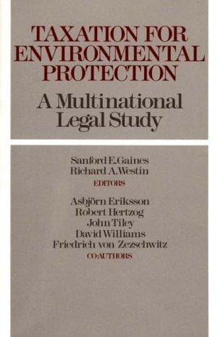 Tapa de Taxation for environmental protection