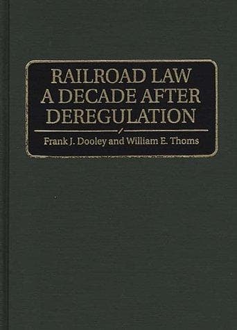 Tapa de Railroad law a decade after deregulation