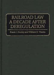 Tapa de Railroad law a decade after deregulation