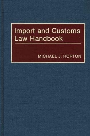 Tapa de Import and customs law handbook