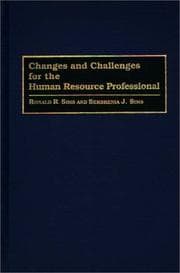 Tapa de Changes and challenges for the human resource professional