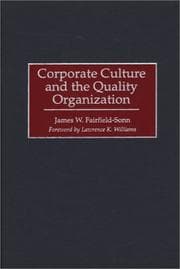 Tapa de Corporate Culture and the Quality Organization:
