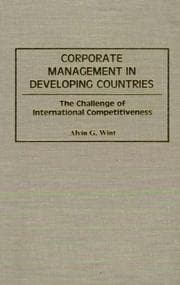 Tapa de Corporate management in developing countries