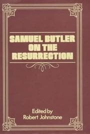 Tapa de Samuel Butler on the resurrection