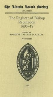 Tapa de Register of Bishop Philip Repingdon, 1405-1419 (Publications of the Lincoln Record Society)