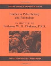 Tapa de Studies in palaeobotany and palynology in honour of Professor W. G. Chaloner, F.R.S