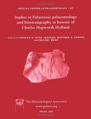 Tapa de Studies in Palaeozoic palaeontology and biostratigraphy in honour of Charles Hepworth Holland