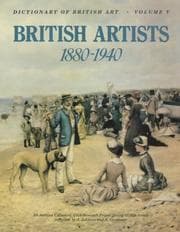Tapa de Dictionary of British Art Vol 5, 1880-1940 (Dictionary of British Art)