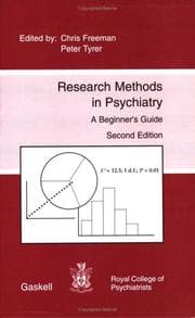 Tapa de Research Methods Psychiatry