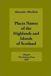 Tapa de Place Names of the Highlands and Islands of Scotland