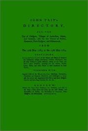 Tapa de Directory of Glasgow, With Paisley, Greenock and Port Glasgow 1783-1784 (Streets Ago)