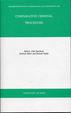 Tapa de Comparative criminal procedure