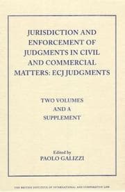 Tapa de Jurisdiction and Enforcement of Judgments in Civil and Commercial Matters