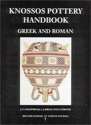 Tapa de Knossos pottery handbook