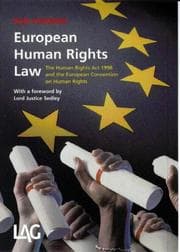 Tapa de European human rights law