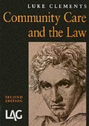 Tapa de Community Care and the Law