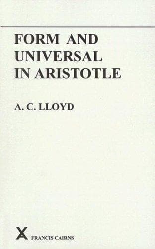 Tapa de Form and Universal in Aristotle (Arca, 4)