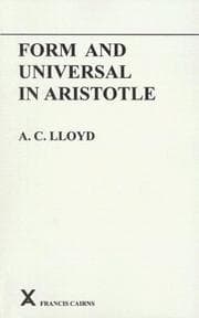 Tapa de Form and Universal in Aristotle (Arca, 4)