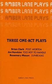 Tapa de Three one-act plays