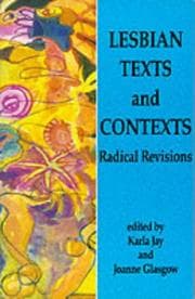 Tapa de LESBIAN TEXTS AND CONTEXTS