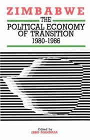 Tapa de Zimbabwe. The Political Economy of Transition 1980-1986