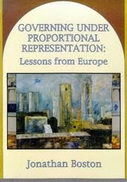 Tapa de Governing under proportional representation