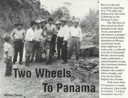 Tapa de Two wheels to Panamá
