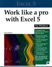 Tapa de Work Like a Pro With Excel 5 for Windows (Work Like a Pro with)