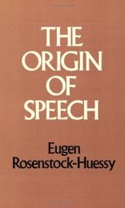 Tapa de The origin of speech