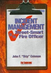 Tapa de Incident Management for the Street-Smart Fire Officer