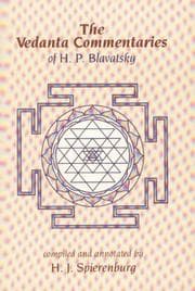Tapa de The Vedānta commentaries of H.P. Blavatsky