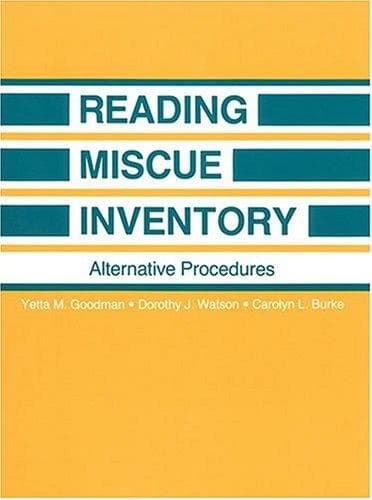 Tapa de Reading miscue inventory