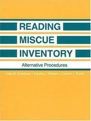 Tapa de Reading miscue inventory
