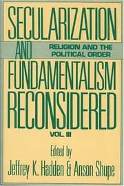 Tapa de Secularization and Fundamentalism reconsidered