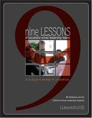 Tapa de Nine lessons of successful school leadership teams