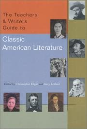 Tapa de The Teachers & Writers guide to classic American literature