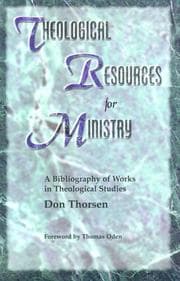 Tapa de Theological resources for ministry