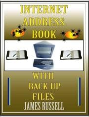 Tapa de Internet Address Book with Computer Back Up Files
