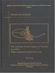 Tapa de The Ottoman Survey Register of Podolia (ca. 1681) =