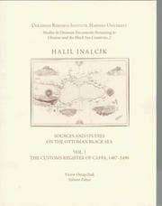 Tapa de Sources and Studies on the Ottoman Black Sea, Volume I
