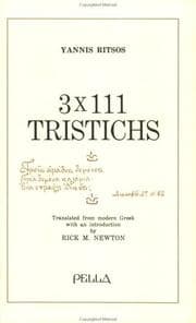 Tapa de 3 x 111 tristichs